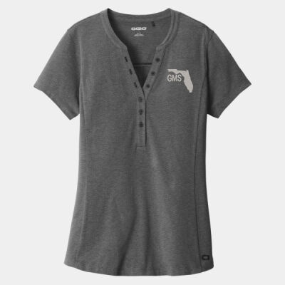Embroidered - Ladies Tread Henley Thumbnail