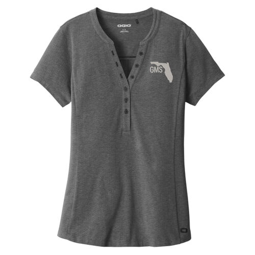 Embroidered - Ladies Tread Henley Thumbnail