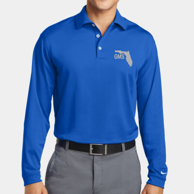 GMS Embroidered - Tall Long Sleeve Dri FIT Stretch Tech Polo Thumbnail