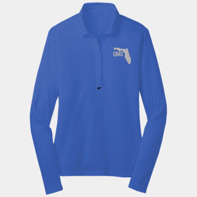 GMS Embroidered - Ladies Long Sleeve Dri FIT Stretch Tech Polo Thumbnail