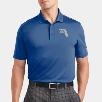 GMS Embroidered - Dri FIT Classic Fit Players Polo with Flat Knit Collar Thumbnail