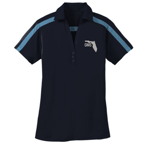 Embroidered  - Ladies Silk Touch™ Performance Colorblock Stripe Polo Thumbnail