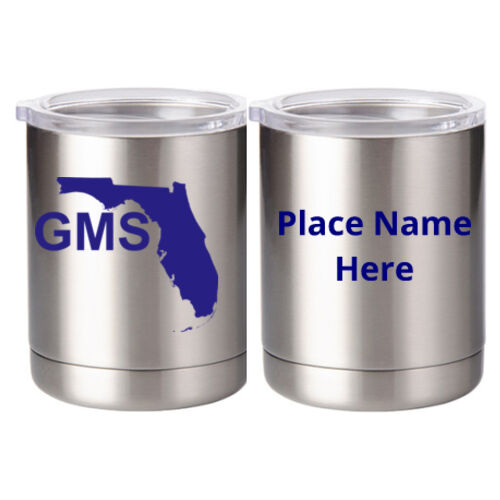 Personalized  - 10 oz Silver Stainless Steel Short Tumbler Thumbnail