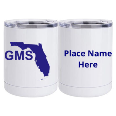 Personalized  - 10 oz White Stainless Steel Short Tumbler Thumbnail