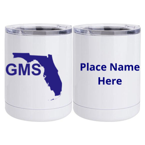 Personalized  - 10 oz White Stainless Steel Short Tumbler Thumbnail