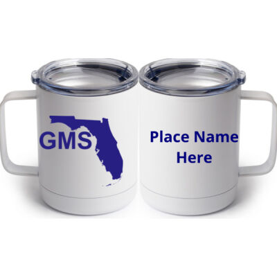 Personalized  - 10 oz White Stainless Steel Coffee Mug Thumbnail