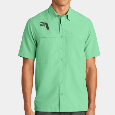 Embroidered Logo - Short Sleeve UV Daybreak Shirt Thumbnail