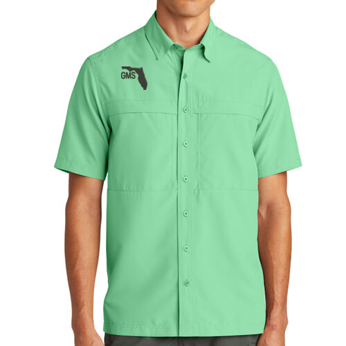 Embroidered Logo - Short Sleeve UV Daybreak Shirt Thumbnail