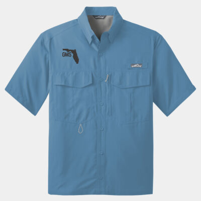 Embroidered Logo - Short Sleeve Fishing Shirt (low stock alert) Thumbnail