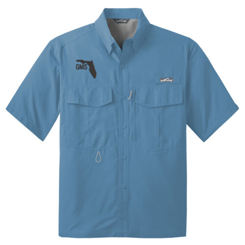 Embroidered Logo - Short Sleeve Fishing Shirt (low stock alert) Thumbnail