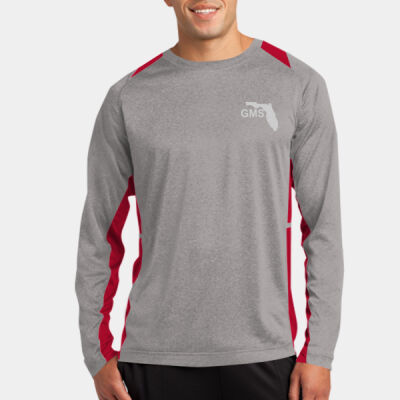 Printed Logo - Long Sleeve Heather Colorblock Contender  Tee Thumbnail