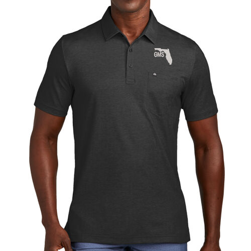 GMS Embroidered  - Oceanside Heather Pocket Polo Thumbnail