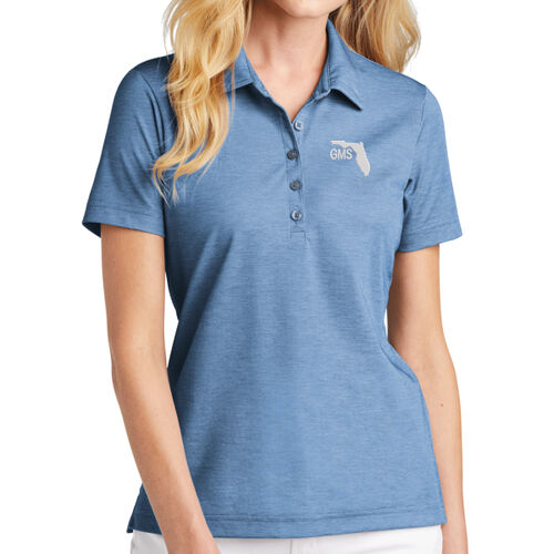 GMS Embroidered  - Ladies Oceanside Heather Polo Thumbnail