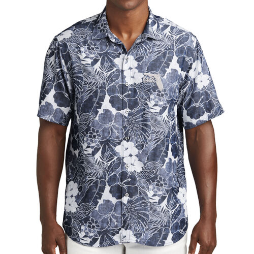 GMS Embroidered  - Coconut Point Playa Flora Short Sleeve Shirt Thumbnail