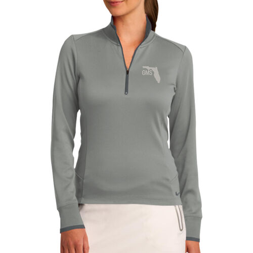 GMS Embroidered - Ladies Dri FIT 1/2 Zip Cover Up Thumbnail
