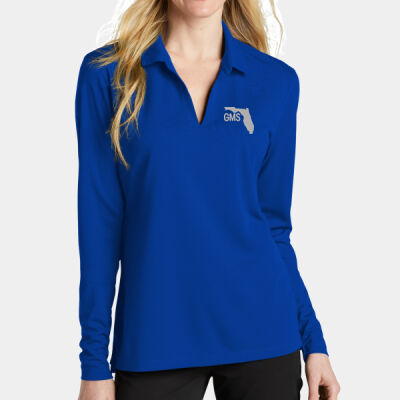 GMS Embroidered - Ladies Dri FIT Micro Pique 2.0 Long Sleeve Polo Thumbnail