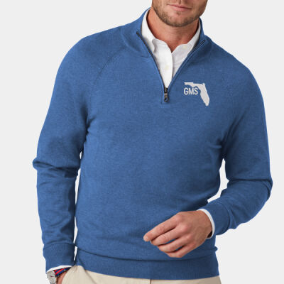 GMS Embroidered - Cotton Stretch 1/4 Zip Sweater Thumbnail