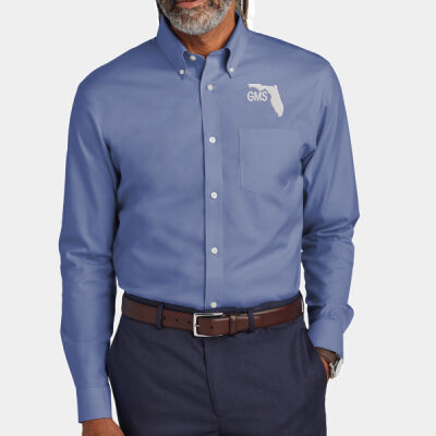 GMS Embroidered - Wrinkle Free Stretch Pinpoint Shirt Thumbnail