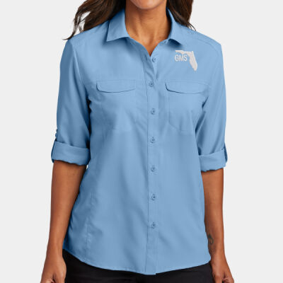 GMS Embroidered  - Ladies Long Sleeve UV Daybreak Shirt Thumbnail