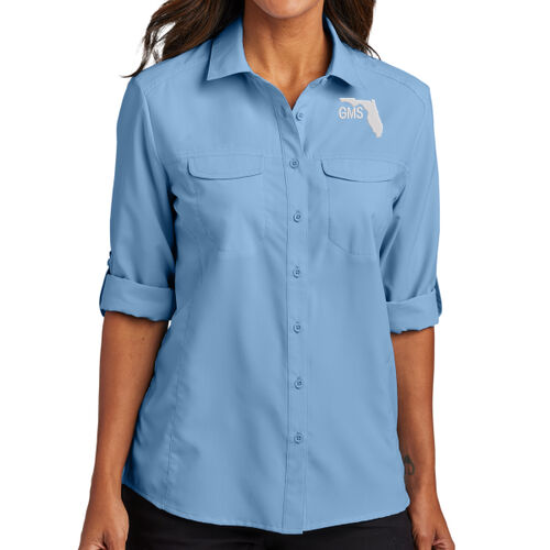 GMS Embroidered  - Ladies Long Sleeve UV Daybreak Shirt Thumbnail