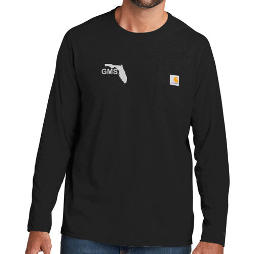 GMS Printed - Force ® Long Sleeve Pocket T Shirt Thumbnail