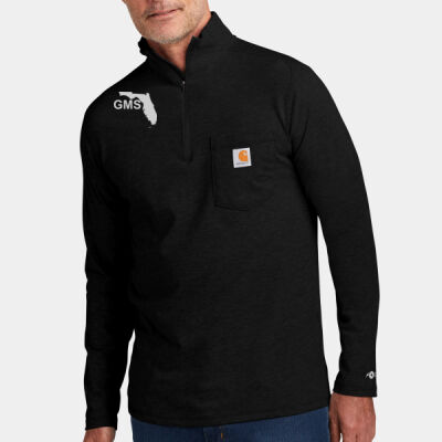 GMS Printed - Force ® 1/4 Zip Long Sleeve T Shirt Thumbnail