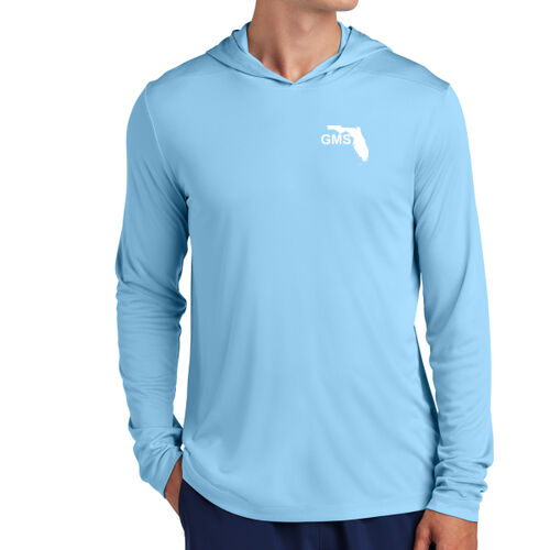 Printed Left Crest - Posi UV ® Pro Long Sleeve Hoodie Thumbnail