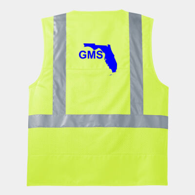 Back Print - Ansi 107 Class 2 Mesh Back Safety Vest Thumbnail