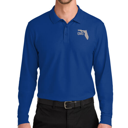 Embroidered Crest - Wearever Signature Pique Long Sleeve Polo Thumbnail