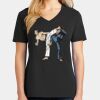 Ladies Core Cotton V-Neck Tee Thumbnail