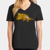 Ladies Core Cotton V-Neck Tee Thumbnail