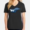 Ladies Core Cotton V-Neck Tee Thumbnail