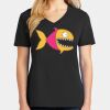 Ladies Core Cotton V-Neck Tee Thumbnail