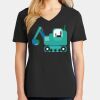 Ladies Core Cotton V-Neck Tee Thumbnail