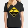 Ladies Core Cotton V-Neck Tee Thumbnail