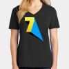 Ladies Core Cotton V-Neck Tee Thumbnail