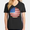 Ladies Core Cotton V-Neck Tee Thumbnail